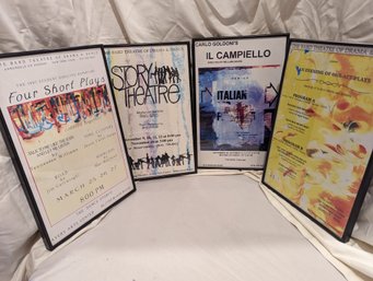 #13. Grouping Of 4 Framed Theater Posters