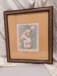 #20. Signed & Numbered Female Nude Lithograph