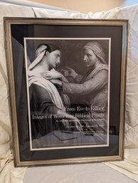 #24. Framed & Matted Poster From Eve To Esther Images Of Women In Bible Prints