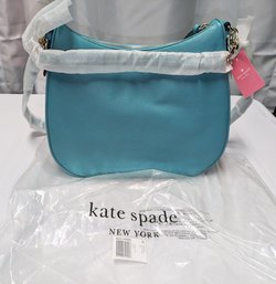 Kate Spade Mulberry Vivian Stone Blue Leather Hobo - Brand New Still In Package With Tag