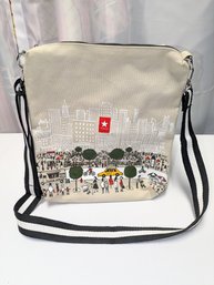 Vintage Macy's San Francisco Cross Body Bag, Created For Macy's By Artist Michael Storrings