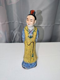 Antique Chinese Man Porcelain Statue 19th Century