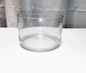 Large Clear Round Glass Serving Bowl