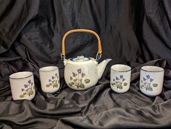 Japanese Tea Pot And Cups