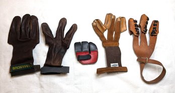 Damascus Shooting Archery Gloves And Finger Protectors