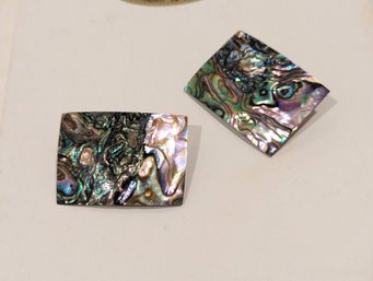 Pair Of Mother Of Pearl Clip On Earrings By London Associate