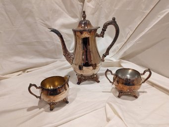 Vintage Silver Plated Tea Set By Oneida