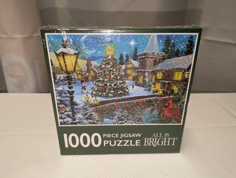 1000 Piece Holiday Jigsaw Puzzle - 'All Is Bright'