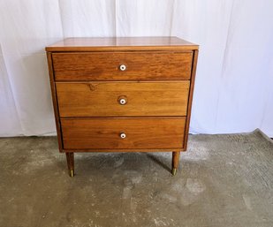 Vintage MCM  3 Drawer Side Table