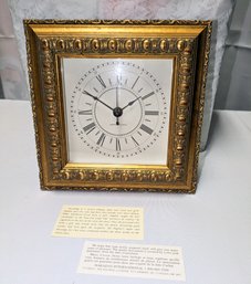 Vintage French Promesse De L'Avenir Battery Operated Clock