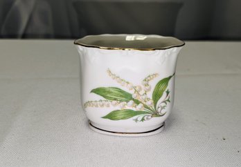 Treasure Chest Bavaria Germany Bone China, 'Lily Of The Valley' Cocktail Pick Holder