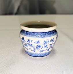 Antique Miniature Blue & White Asian Porcelain Pot