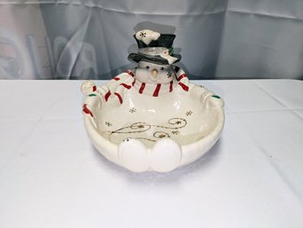 Lenox Occasions Snowman Treat Dish