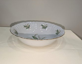 Treasure Chest Bavaria Germany Bone China, 'Lily Of The Valley' Serving Bowl
