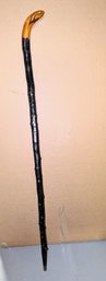 Authentic Vintage Hand Crafted Black Thorn Irish Walking Stick