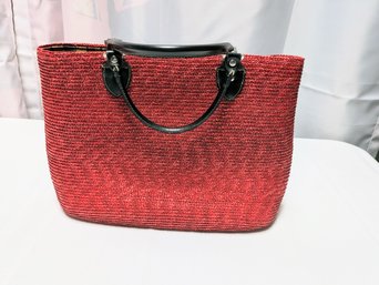 Vintage Red Wheat Grass Shoulder Bag