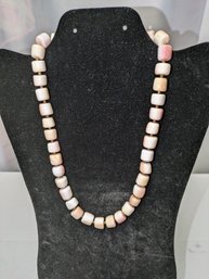 Vintage African Coral Necklace With Gold Plated Bead Spacers