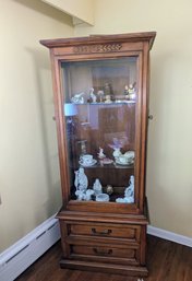 Vintage Sanford Light Curio Cabinet - Contents Inside ARE NOT Included