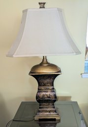 Vintage Asian Mont Styled Table Lamp With Shade