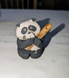Vintage Rinconada, Ceramic Panda Bear, Made In Uruguay, Retired Piece - Signed On Bottom