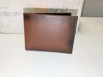 Men's Perry Ellis Brown Leather Wallet