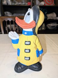 Vintage Hand Painted Ceramic Donald Duck Statue (1980)