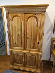 Solid Pine Entertainment Cabinet