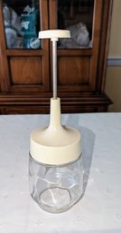 Vintage Gemco Glass Nut/Food Hand Chopper