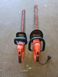 Set Of 2 - Black & Decker Hedge Trimmers - 20' & 24'