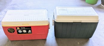 2 Coolers - Igloo & Coleman 48 Quart