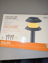 4 Pack Of Solar Led Landscape Lights