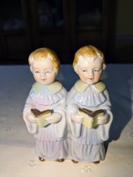 Vintage Fern  Importation Hand Painted Porcelain Choir Boy Statue