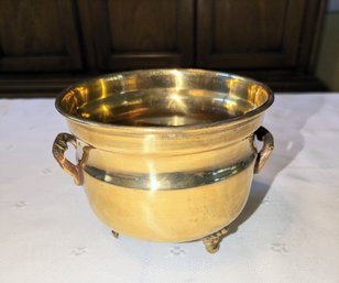 Vintage  Small Brass Pot From India