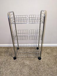 3 Tier Rolling Metal Storage Cart