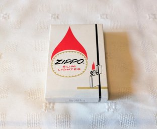 Vintage Zippo #1610 Chrome Lighter In The Original Box