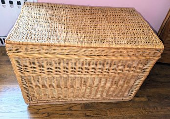 Large Wicker Storage Trunk