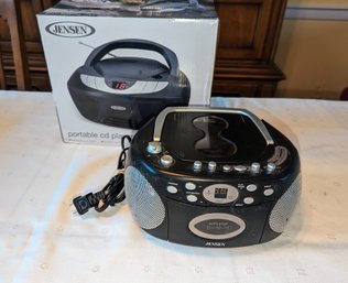 Vintage Jensen Portable CD Player, AM/FM & Cassette Tape Player