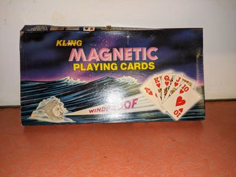 Vintage Kling Magnetic Playing Cards With Board