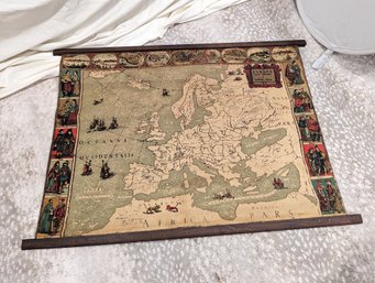 Well Aged Map Of Europe Tapestry