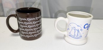 Pair Of 2 Mugs - Cape Code & Kahlua Designs