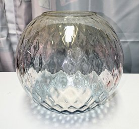 1980s Luminous Glass Globe/ Vase