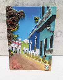 Vintage 2000, Dino Collection,  Vintage Hand Painted Dimensional  Tile Art Design From Puerto Rico