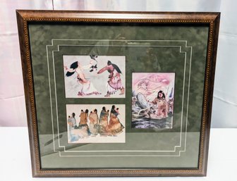 3 Framed Native American Art Prints