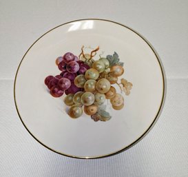Vintage Schumann Arzberg, Bavaria, Grape Design Plate With Gold Trim
