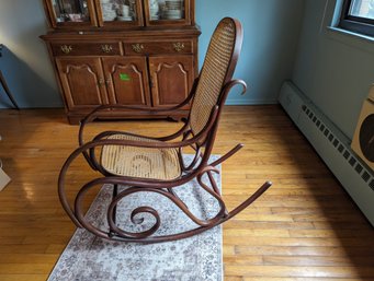 Vintage Bent Wood Rocking Chair