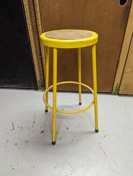 Vintage Yellow Stool