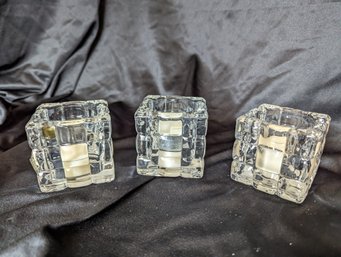 Set Of Three Fifth Avenue Crystal Candle Holders #2