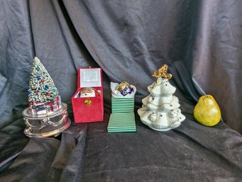 Collection Of Four Christmas Decoration Including A Ll Bien Ornament #32