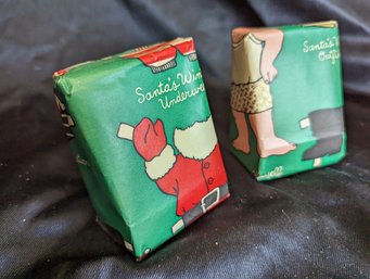 Two Mystery Items Wrapped In Vintage Paper