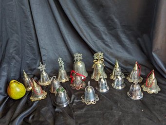 Collection Of 16 Silver Plated Bells #34